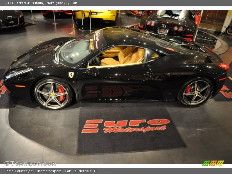 Nero (Black) / Tan 2011 Ferrari 458 Italia