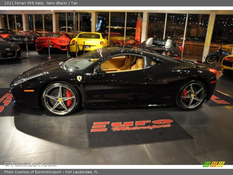 Nero (Black) / Tan 2011 Ferrari 458 Italia