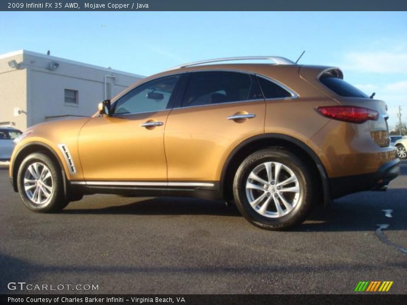 Mojave Copper / Java 2009 Infiniti FX 35 AWD