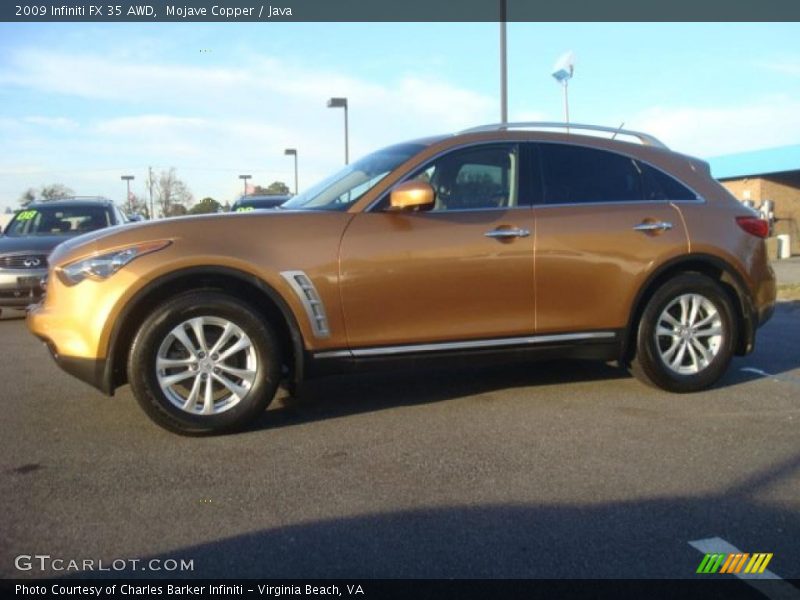 Mojave Copper / Java 2009 Infiniti FX 35 AWD