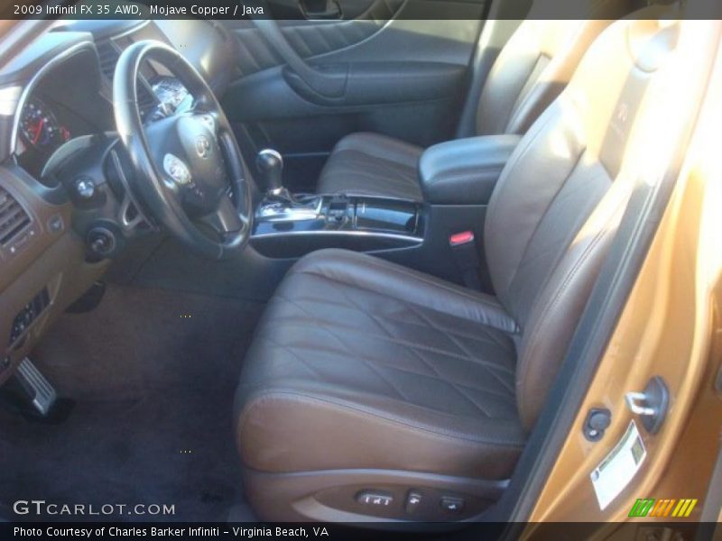 Mojave Copper / Java 2009 Infiniti FX 35 AWD