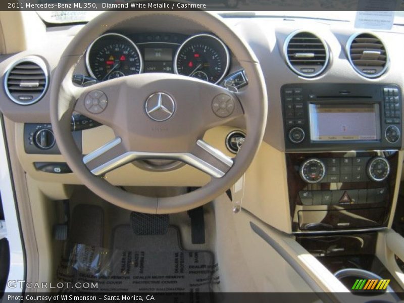Diamond White Metallic / Cashmere 2011 Mercedes-Benz ML 350