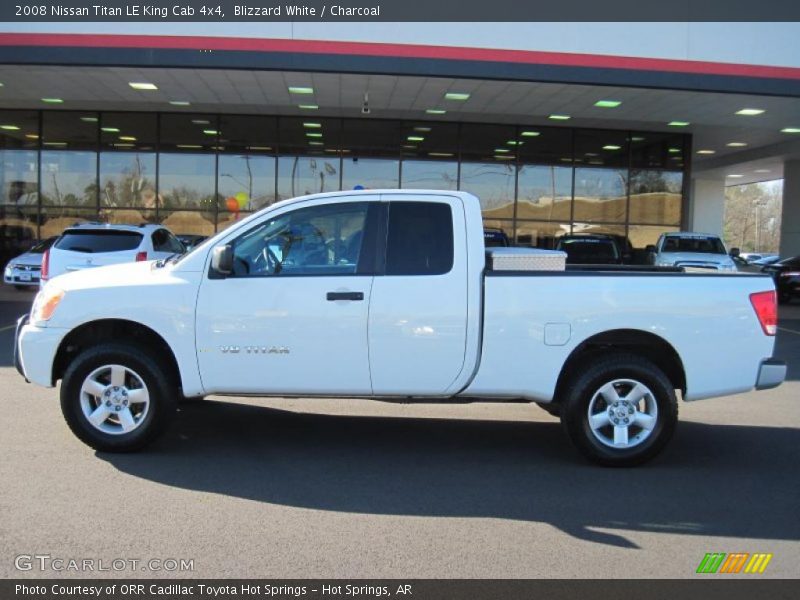 Blizzard White / Charcoal 2008 Nissan Titan LE King Cab 4x4