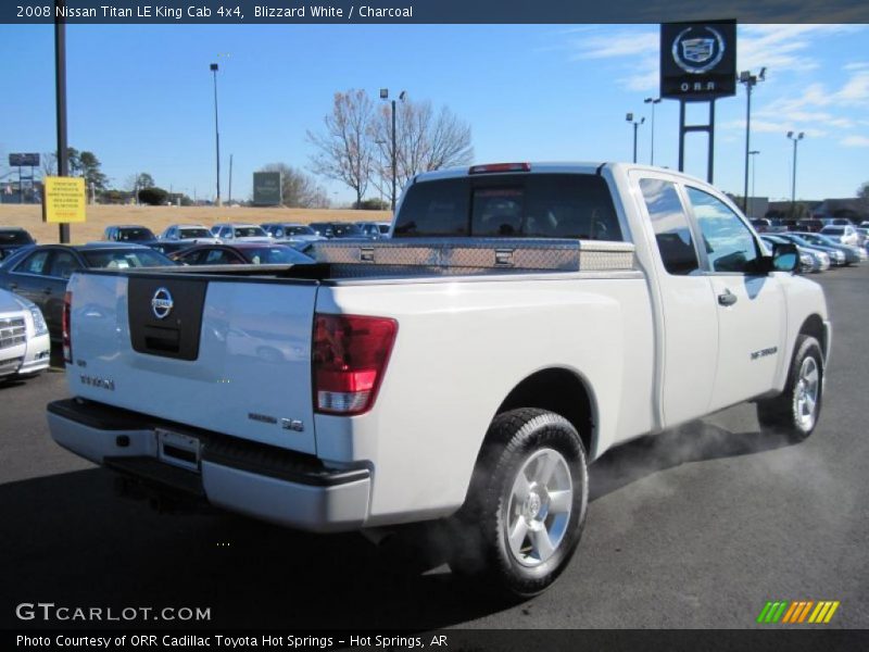 Blizzard White / Charcoal 2008 Nissan Titan LE King Cab 4x4