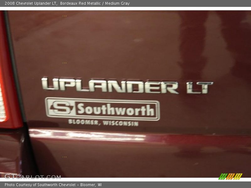 Bordeaux Red Metallic / Medium Gray 2008 Chevrolet Uplander LT