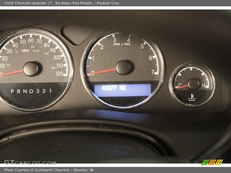 Bordeaux Red Metallic / Medium Gray 2008 Chevrolet Uplander LT