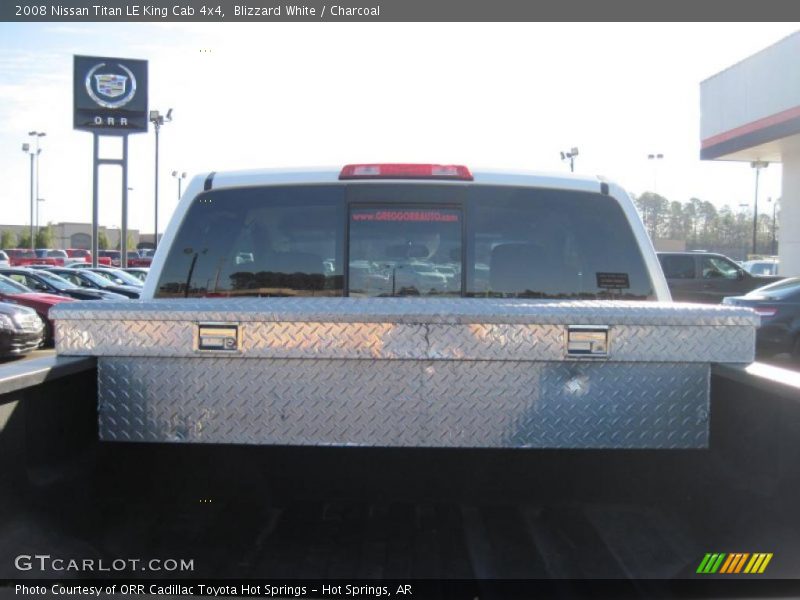 Blizzard White / Charcoal 2008 Nissan Titan LE King Cab 4x4