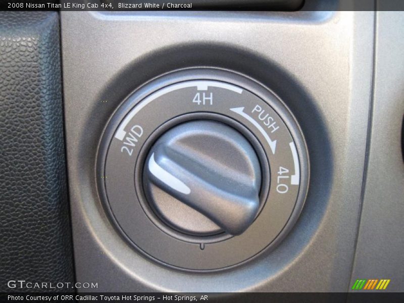 Controls of 2008 Titan LE King Cab 4x4