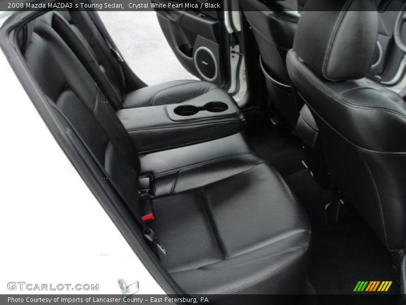 Crystal White Pearl Mica / Black 2008 Mazda MAZDA3 s Touring Sedan