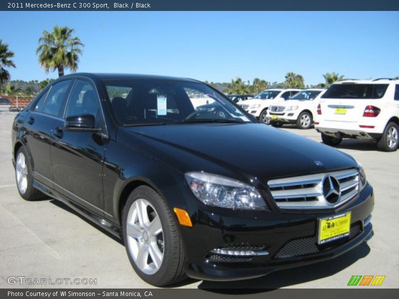 Black / Black 2011 Mercedes-Benz C 300 Sport