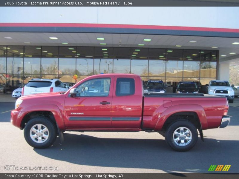 Impulse Red Pearl / Taupe 2006 Toyota Tacoma PreRunner Access Cab