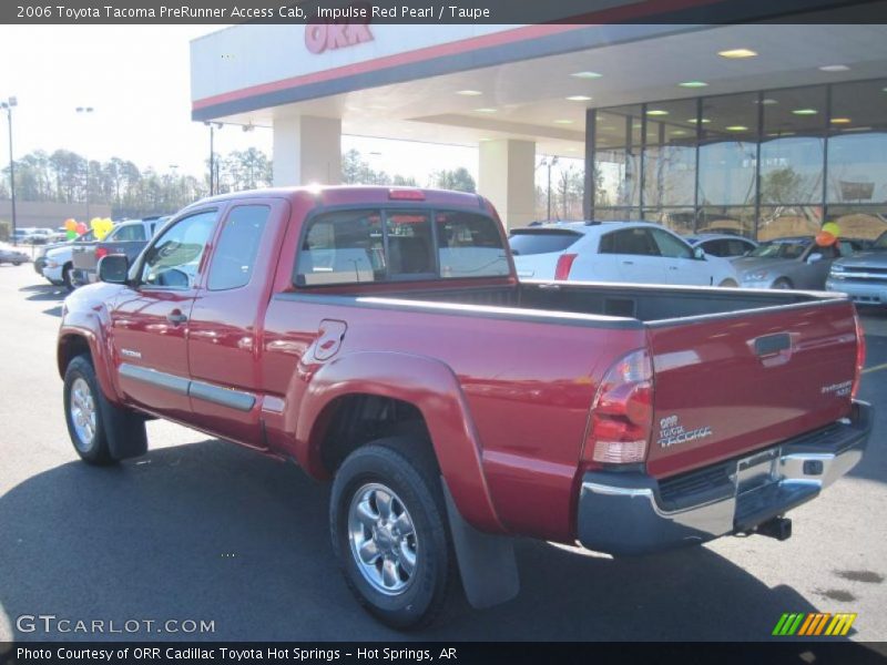 Impulse Red Pearl / Taupe 2006 Toyota Tacoma PreRunner Access Cab