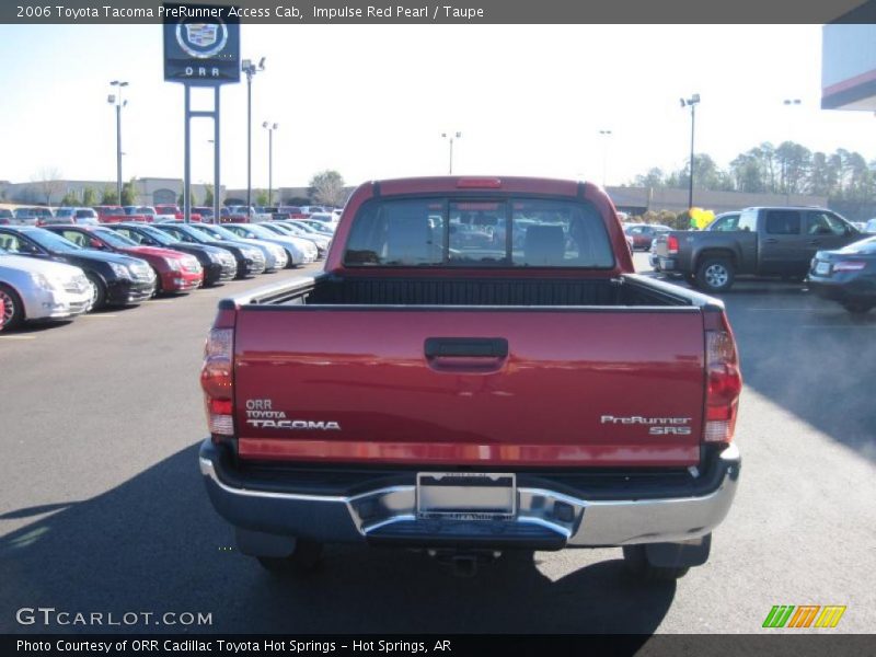 Impulse Red Pearl / Taupe 2006 Toyota Tacoma PreRunner Access Cab