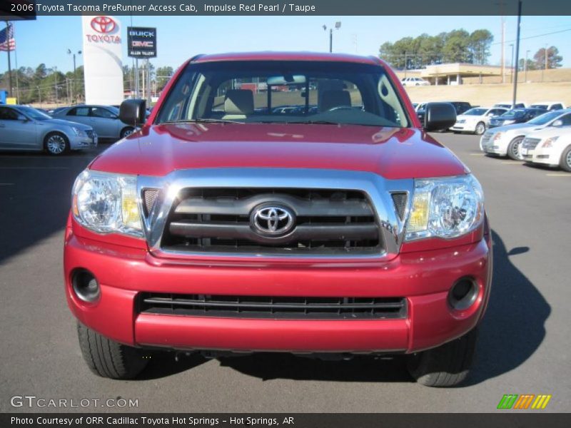 Impulse Red Pearl / Taupe 2006 Toyota Tacoma PreRunner Access Cab