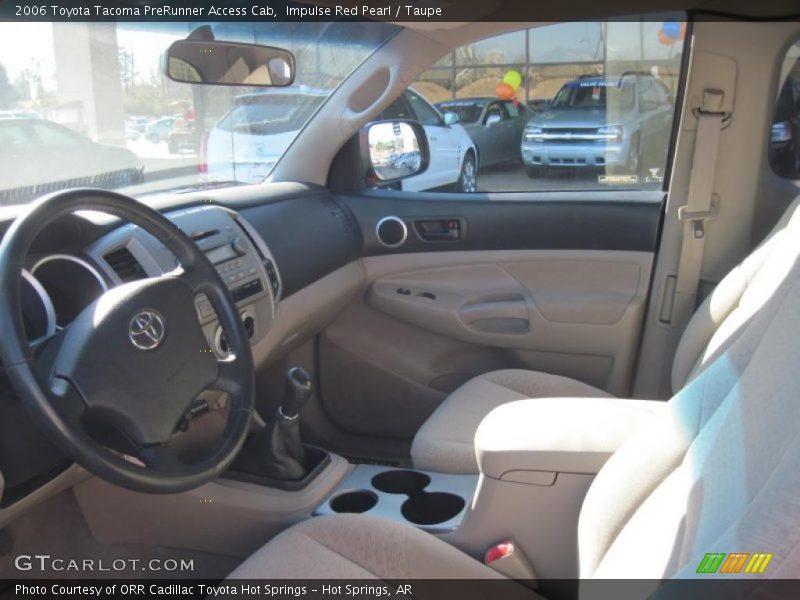 Impulse Red Pearl / Taupe 2006 Toyota Tacoma PreRunner Access Cab