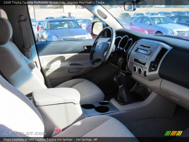 Impulse Red Pearl / Taupe 2006 Toyota Tacoma PreRunner Access Cab