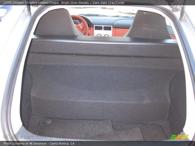 Bright Silver Metallic / Dark Slate Gray/Cedar 2008 Chrysler Crossfire Limited Coupe