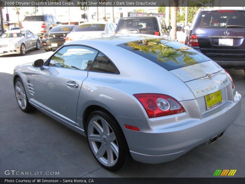 Bright Silver Metallic / Dark Slate Gray/Cedar 2008 Chrysler Crossfire Limited Coupe