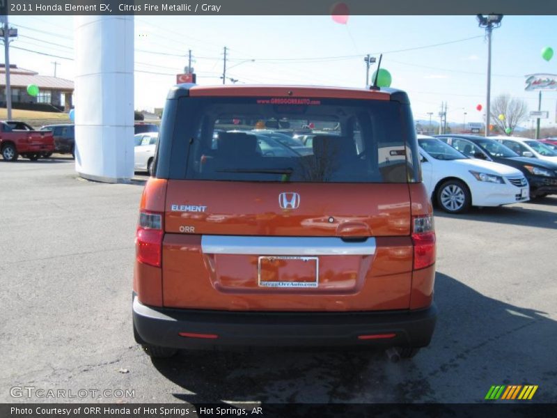 Citrus Fire Metallic / Gray 2011 Honda Element EX