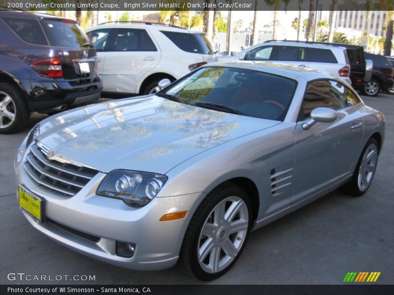 Bright Silver Metallic / Dark Slate Gray/Cedar 2008 Chrysler Crossfire Limited Coupe