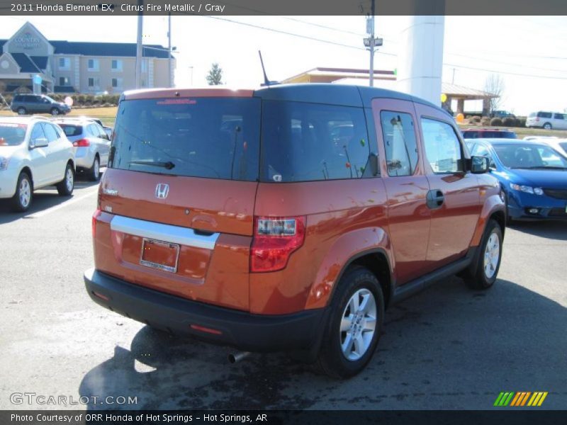 Citrus Fire Metallic / Gray 2011 Honda Element EX