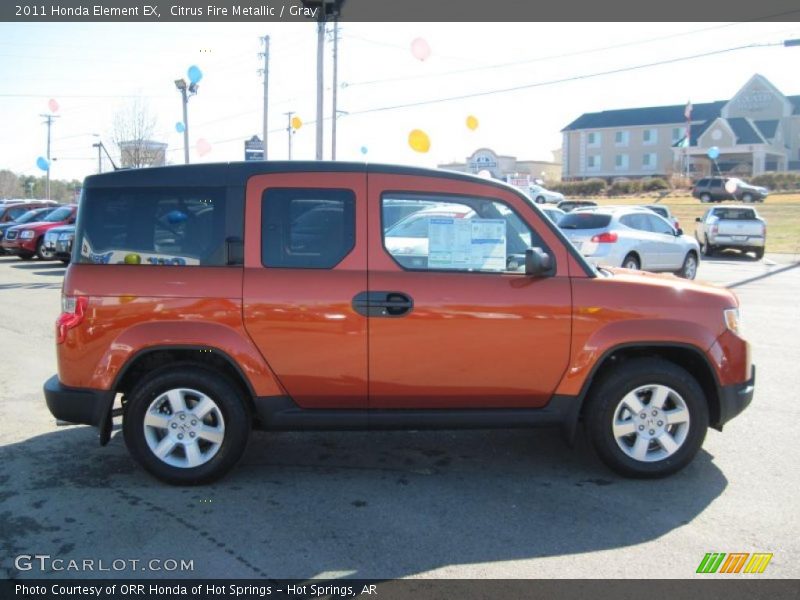 Citrus Fire Metallic / Gray 2011 Honda Element EX