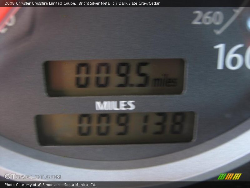 Bright Silver Metallic / Dark Slate Gray/Cedar 2008 Chrysler Crossfire Limited Coupe