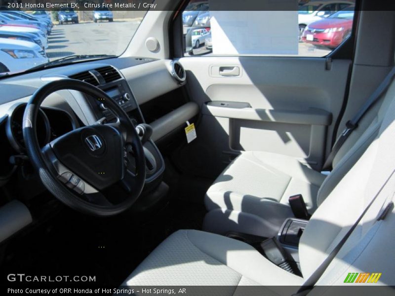 Citrus Fire Metallic / Gray 2011 Honda Element EX