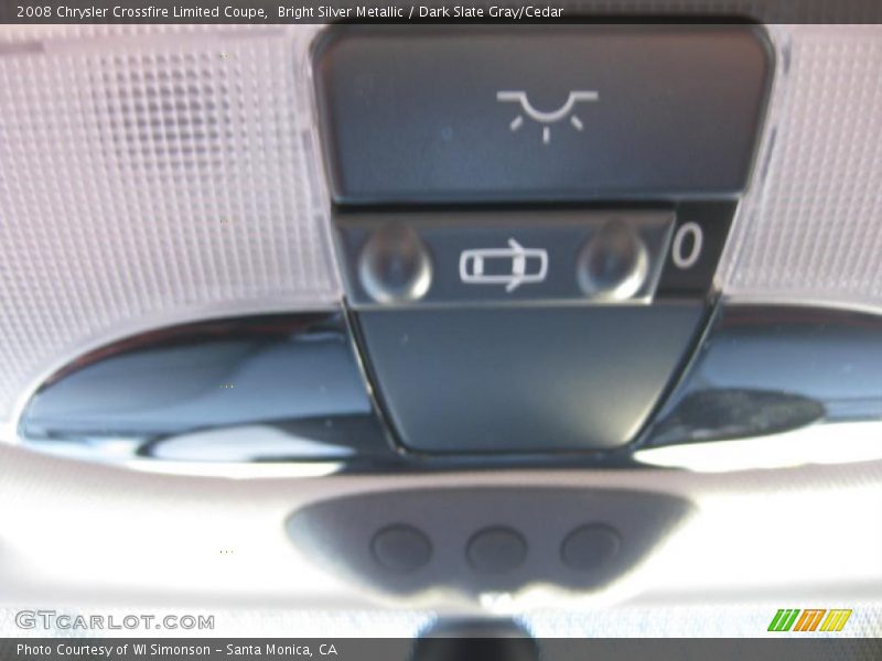 Bright Silver Metallic / Dark Slate Gray/Cedar 2008 Chrysler Crossfire Limited Coupe