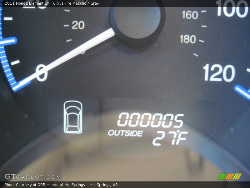 Citrus Fire Metallic / Gray 2011 Honda Element EX