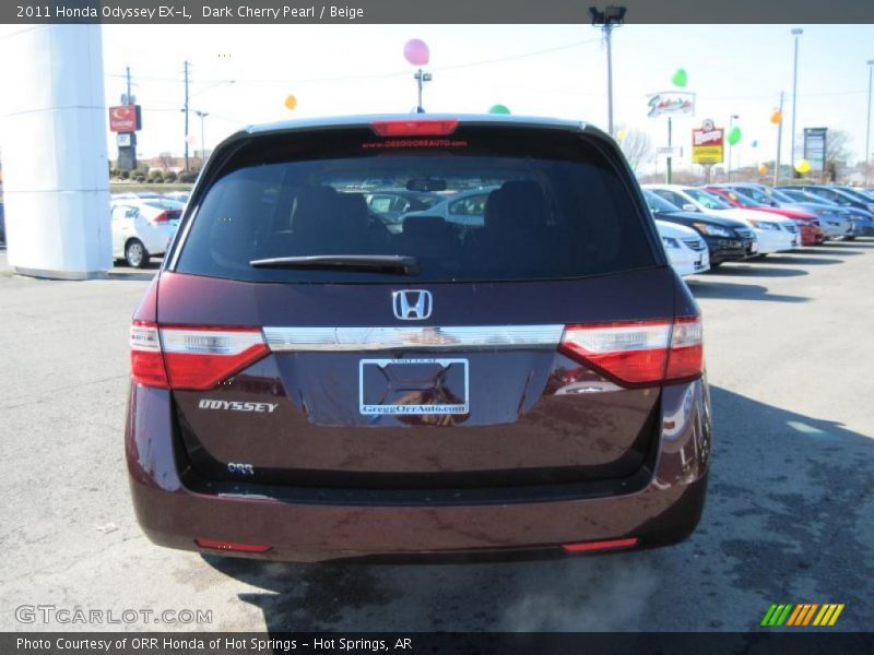 Dark Cherry Pearl / Beige 2011 Honda Odyssey EX-L