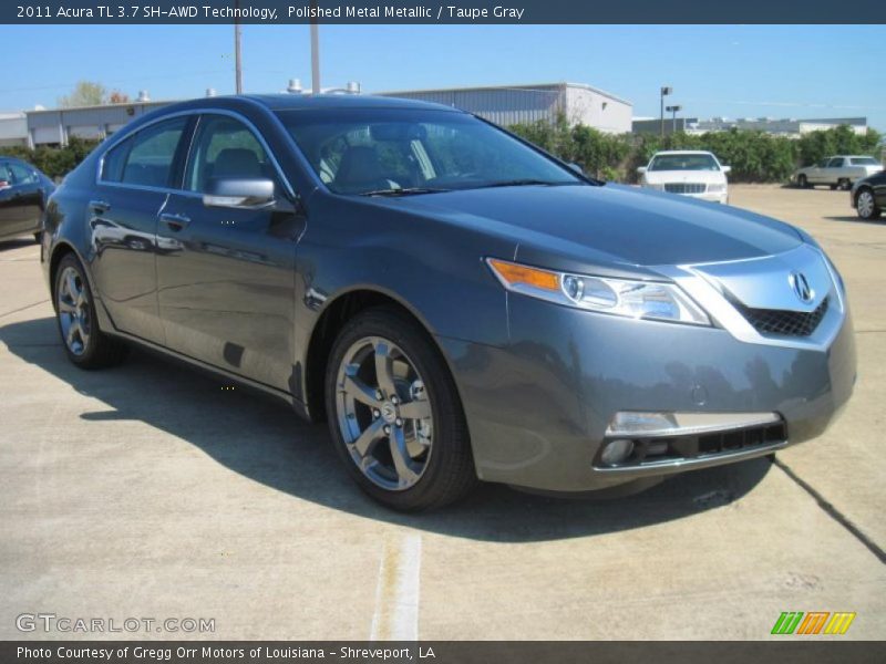 Polished Metal Metallic / Taupe Gray 2011 Acura TL 3.7 SH-AWD Technology