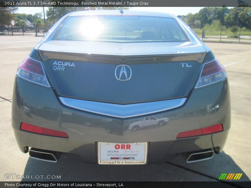 Polished Metal Metallic / Taupe Gray 2011 Acura TL 3.7 SH-AWD Technology