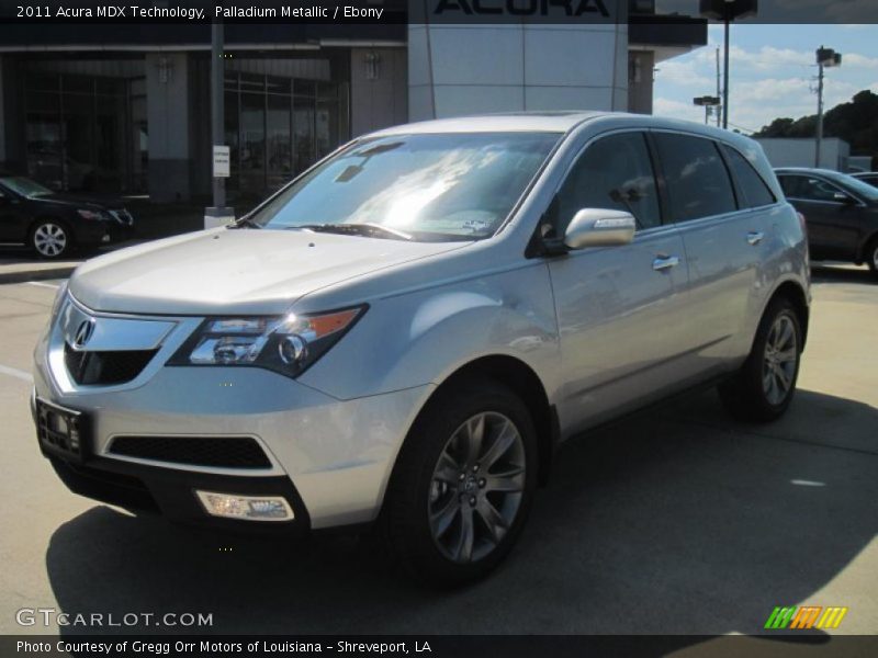 Palladium Metallic / Ebony 2011 Acura MDX Technology