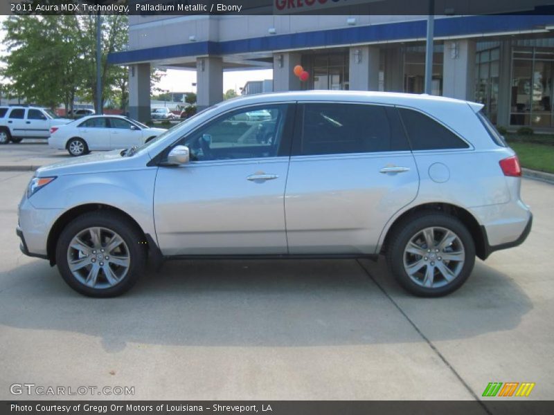 Palladium Metallic / Ebony 2011 Acura MDX Technology