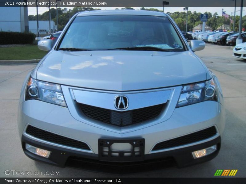 Palladium Metallic / Ebony 2011 Acura MDX Technology