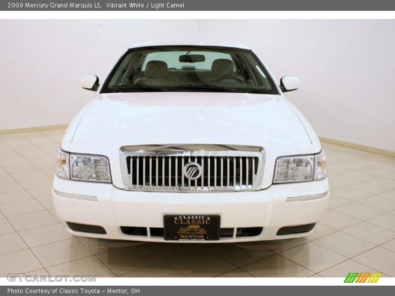 Vibrant White / Light Camel 2009 Mercury Grand Marquis LS