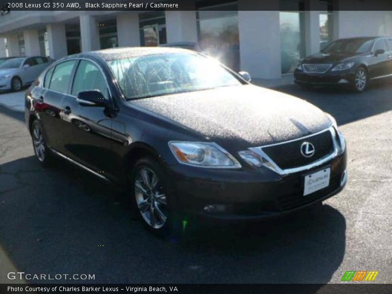 Black Sapphire Pearl / Cashmere 2008 Lexus GS 350 AWD