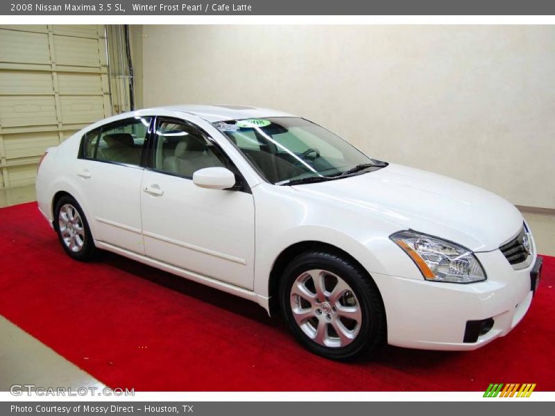 Winter Frost Pearl / Cafe Latte 2008 Nissan Maxima 3.5 SL