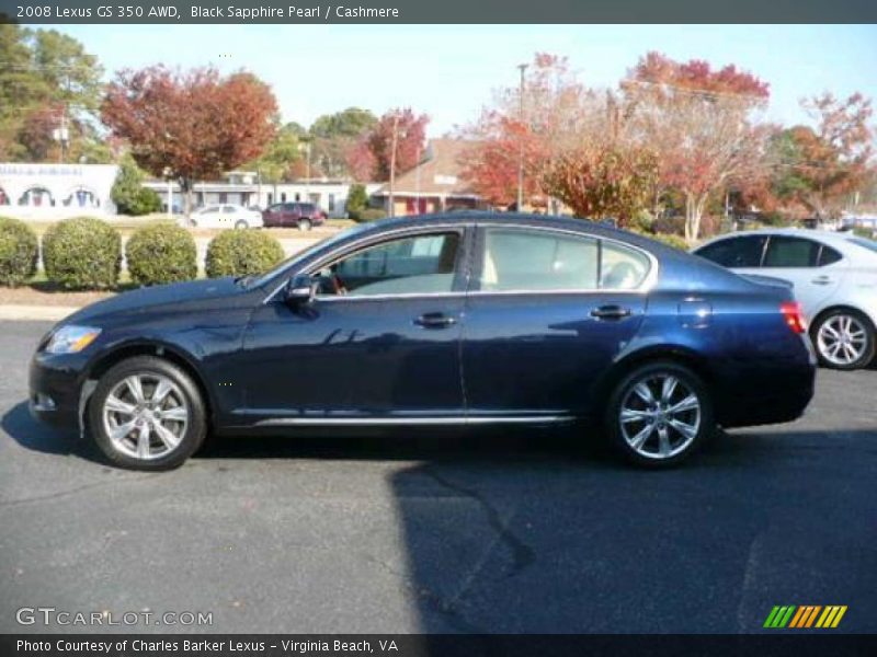 Black Sapphire Pearl / Cashmere 2008 Lexus GS 350 AWD