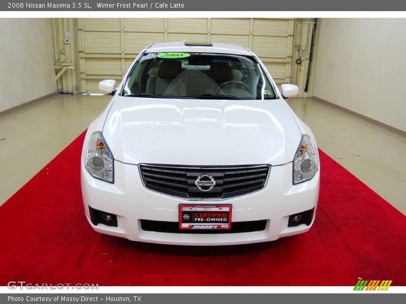 Winter Frost Pearl / Cafe Latte 2008 Nissan Maxima 3.5 SL
