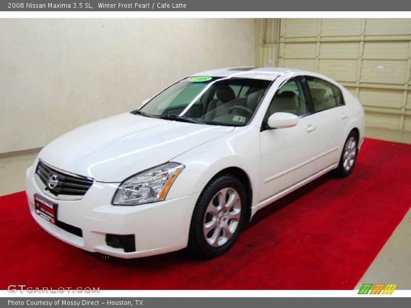 Winter Frost Pearl / Cafe Latte 2008 Nissan Maxima 3.5 SL