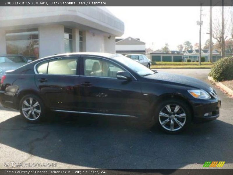 Black Sapphire Pearl / Cashmere 2008 Lexus GS 350 AWD