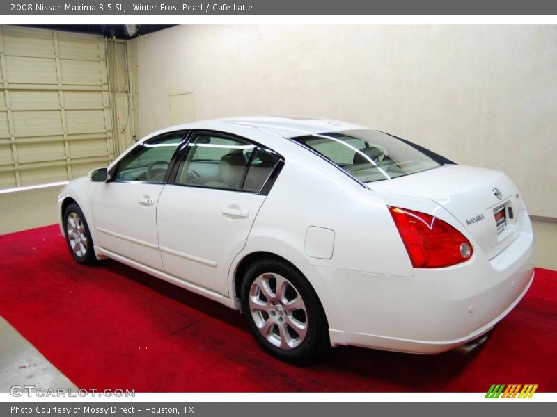 Winter Frost Pearl / Cafe Latte 2008 Nissan Maxima 3.5 SL