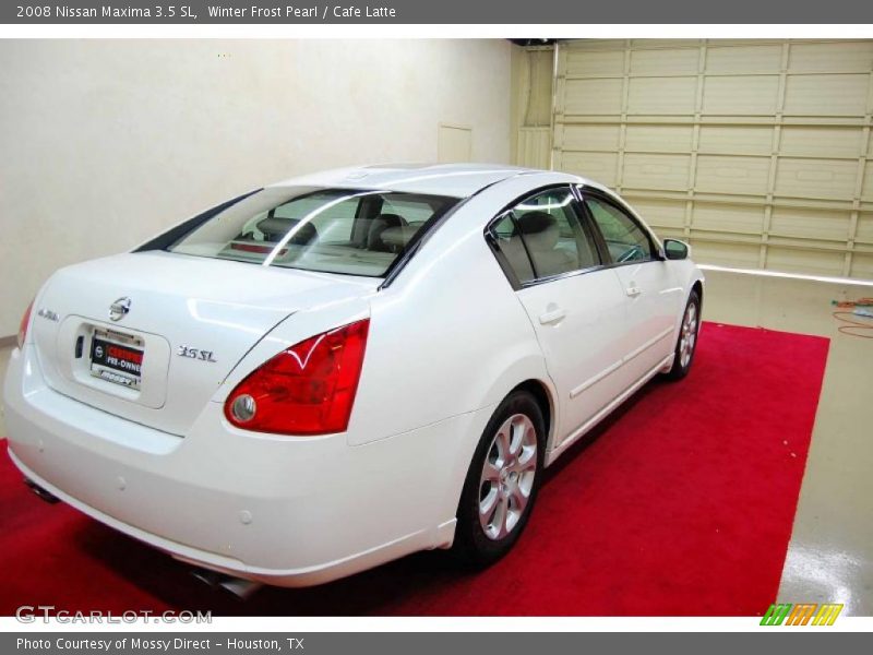 Winter Frost Pearl / Cafe Latte 2008 Nissan Maxima 3.5 SL