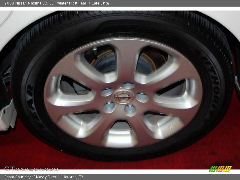 Winter Frost Pearl / Cafe Latte 2008 Nissan Maxima 3.5 SL