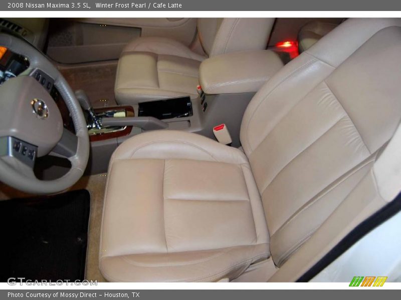 Winter Frost Pearl / Cafe Latte 2008 Nissan Maxima 3.5 SL