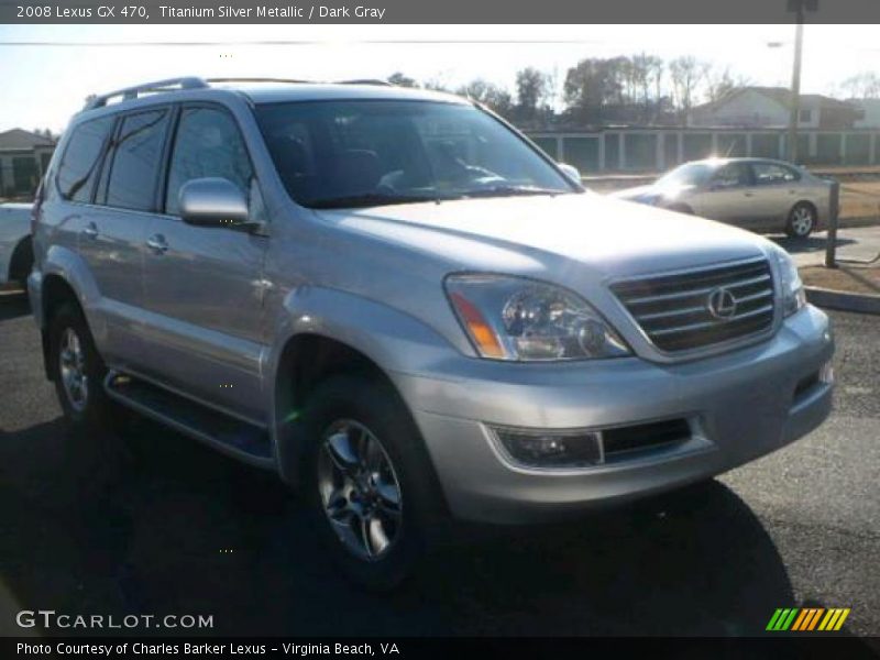 Titanium Silver Metallic / Dark Gray 2008 Lexus GX 470