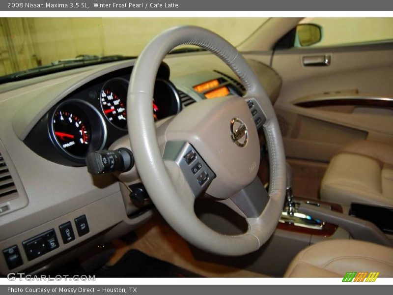 Winter Frost Pearl / Cafe Latte 2008 Nissan Maxima 3.5 SL