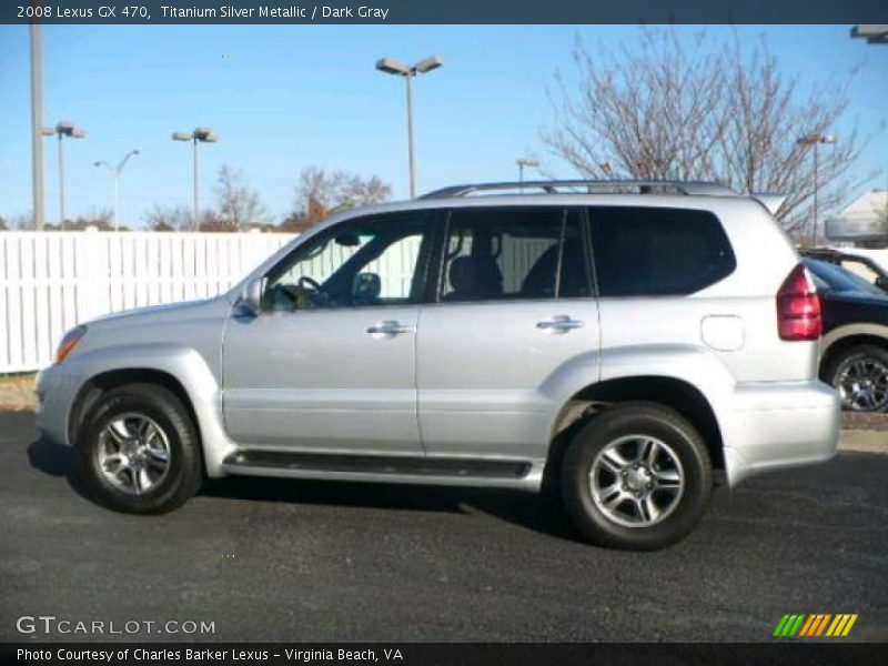 Titanium Silver Metallic / Dark Gray 2008 Lexus GX 470